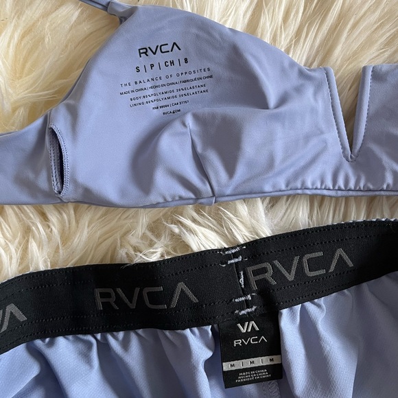 RVCA grey purple bralette bikini top and board shorts - Picture 11 of 11